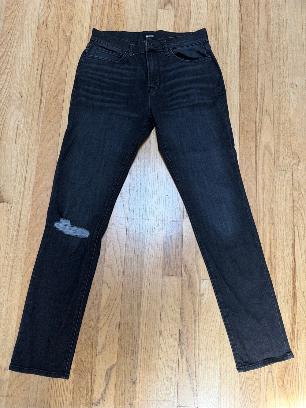 Men’s Hudson ‘Ace’ dark distressed denim